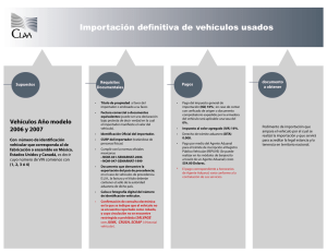 Requisitos Importación definitiva de Vehículos Usados