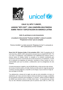CALLE 13, MTV Y UNICEF, LANZAN “MTV EXIT”, UNA CAMPAÑA