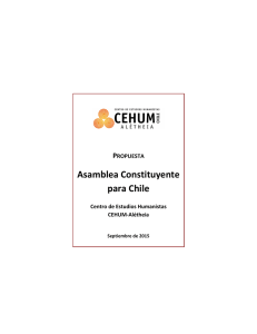 Asamblea Constituyente para Chile - CEHUM 2015