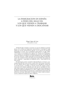 La inmigración a España a primeros del siglo XX. Los que vienen a