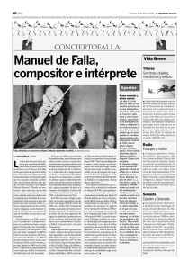 Manuel de Falla, compositor e intérprete. (15 de abril de 2007)