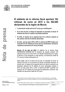 20150727 Impacto rebaja fiscal Murcia