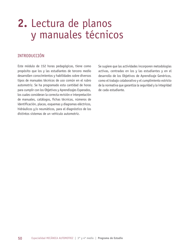 2. lectura de planos y manuales técnicos