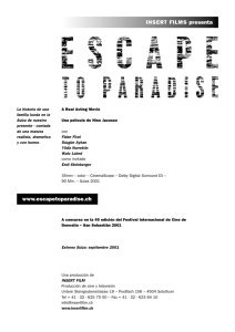 Flyer spanisch - Escape to Paradise