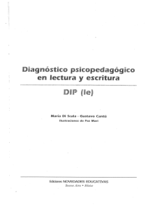 diagnostico psicopedagogico en lectura y escritura di