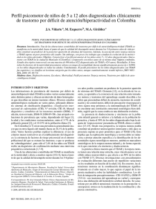 Perfil psicomotor de niños de 5 a 12 años diagnosticados