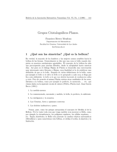 Grupos Cristalográficos Planos.