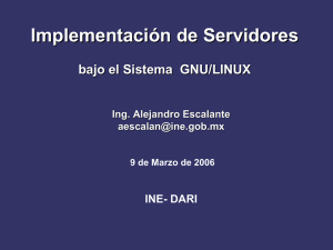 Implementación de servidores bajo GNU/Linux