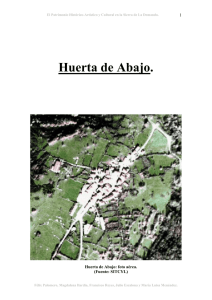 Nueva información sobre Huerta de Abajo y su patrimonio.