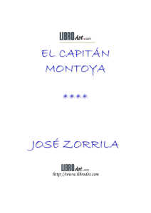 EL CAPITÁN MONTOYA **** JOSÉ ZORRILA