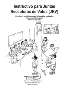 Instructivo para Juntas Receptoras de Votos (JRV)