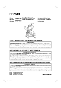 safety instructions and instruction manual instructions de securite et