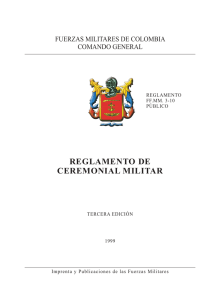 reglamento de ceremonial militar