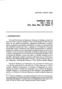 Semblanza sobre la vida y obra de D. Juan Díaz del Moral