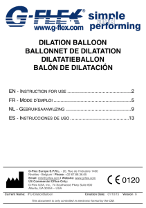 dilation balloon ballonnet de dilatation dilatatieballon balón - G-Flex