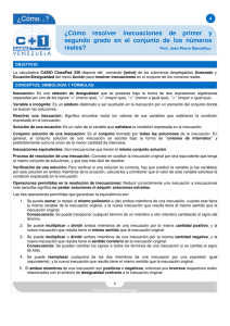 ¿Cómo resolver inecuaciones de primer y segundo grado en el