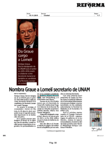 Nombra Graue a Lomelí secretario de UNAM