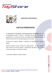 Soluciones Informáticas CARTA DE PRESENTACION