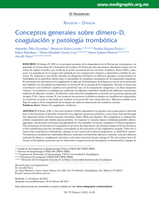 Conceptos generales sobre dímero-D
