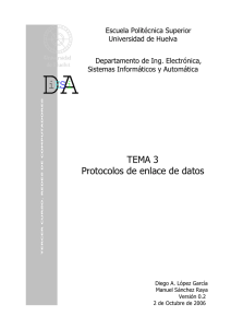 TEMA 3 Protocolos de enlace de datos