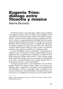 pdf Eugenio Trías: diálogo entre filosofía y música [Reseña]