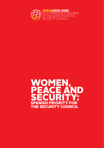 WOMEN, PEACE AND SECURITY: