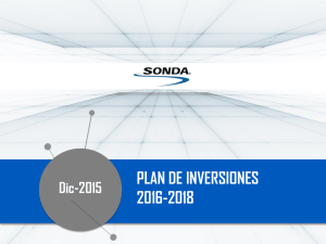 plan de inversiones 2016-2018