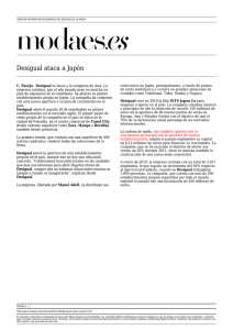 Desigual ataca a Japón