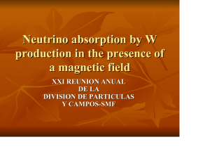Neutrino absorption by W production in the presence of a magnetic
