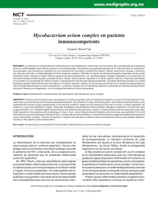 Mycobacterium avium complex en paciente