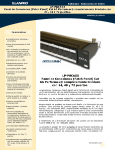 LP-P8CAXX Panel de Conexiones (Patch Panel) Cat 6A