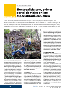 Primer portal de Viajes Online Especializado en Galicia.