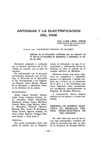 ANTIOQUIA y LA ELECTRIFICACION DEL PAIS