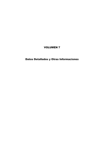 VOLUMEN 7 Datos Detallados y Otras Informaciones