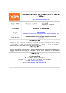 Sociedad Mundial para la Protección Animal - WSPA -