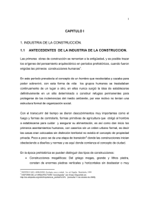 CAPITULO I 1. INDUSTRIA DE LA CONSTRUCCIÓN. 1.1