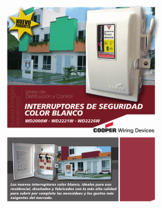 Línea de - COOPER Wiring Devices