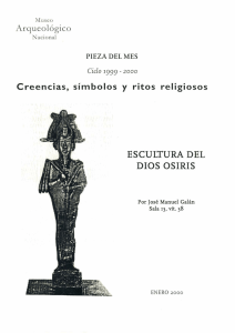 escultura del dios osiris - Museo Arqueológico Nacional