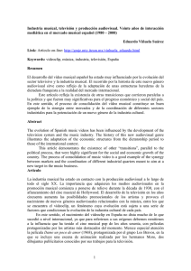 Industria musical, televisión y producción audiovisual