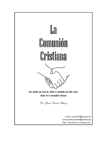 La comunion cristiana - Toda la Escritura es inspirada por Dios