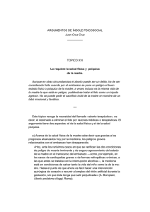 ARGUMENTOS DE ÍNDOLE PSICOSOCIAL Juan Cruz