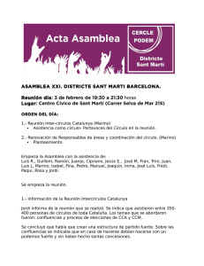 21ª Asamblea Podemos Distrito Sant Martí