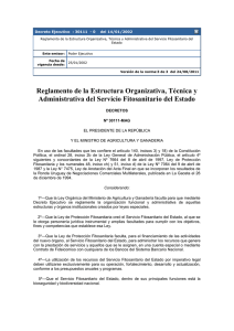 Decreto N° 30111 MAG Reglamento de la estructura organizativa