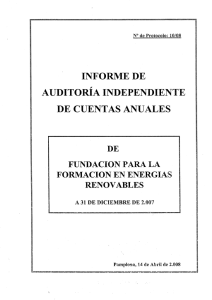 informe de auditoria independiente de cuentas anuales