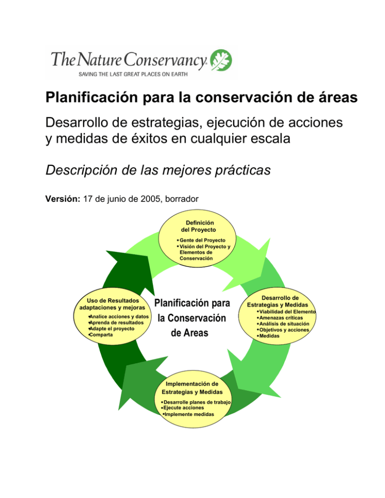 Planificación para la conservación de áreas