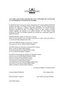 Acta Concurso cuento - Universidad Autónoma de Madrid