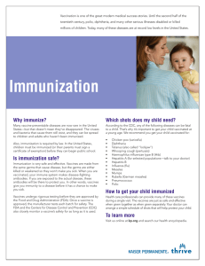 Immunization - UCI Wellness