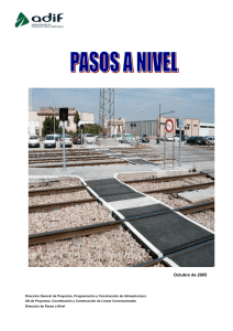 Pasos a Nivel: Clasificaci&oacute;n y Se&ntilde;alizaci&oacute;n (Espa&ntilde;a)