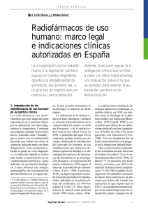 Radiofármacos de uso humano: marco legal e indicaciones clínicas