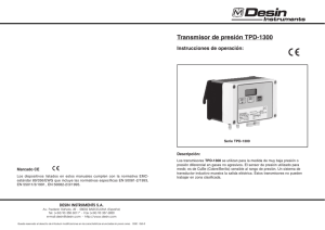 Transmisor de presión TPD-1300